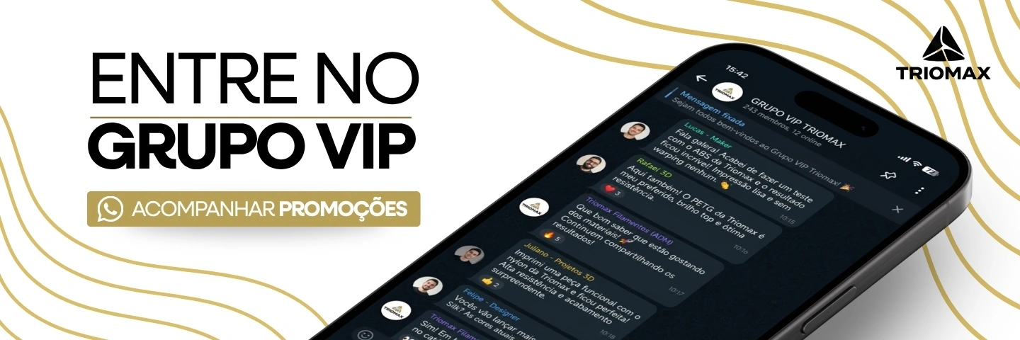 Banner Triomax: entre no Grupo VIP no WhatsApp e acompanhe as promoções